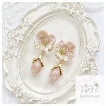 - ̗̀ 2月限定色  ̖́-〈 ﾏｲﾙﾄﾞｶｶｵ ( ｶｶｵ30% ) 〉お花 ﾄﾞﾛｯﾌﾟの ﾋﾟｱｽ ／ ｲﾔﾘﾝｸﾞ