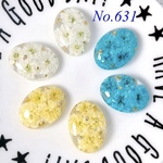 ◇送料無料◇No.631 カボション♪レジンパーツ♪oval型♪押し花・ドライフラワー♪