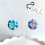 【sale⭐︎】モンスターカラーのチェッカーピアス👾