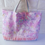 puji10様専用☆627）ユニコーンプラネット　ピンク　ゆめかわ　パステル　レッスンバッグ　女の子　シャカシャカチャーム付　
