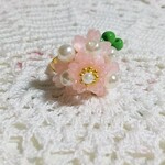 桜の指輪・ビーズ