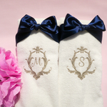 オンリーワンのタオルを♡ホテルライクな２枚組今治フェイスタオル♡名入れ刺繡♡