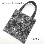ミナペルホネン トートバッグ rosy グレー minaperhonen