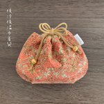 保冷保温 洗える おにぎり巾着 ヒヤシンス　ピンク