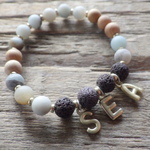 ＊SEA＊Cypress＆Amazonite Aroma bracelet☆ヒノキ☆アロマディフューザーブレスレット