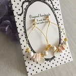 しずくフープ♡shellピアス