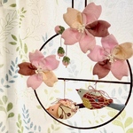 【現品限り】桜とうぐいすの吊るし飾り 
