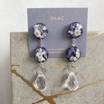chain×pearl ピアス