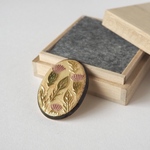陶器のブローチ 『あざみ』
