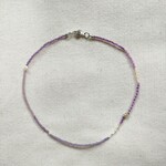 mix（purple✕pearl）ネックレス