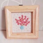 🎀新作　桃の花の花瓶挿し🌸🎎　刺繍フレーム 節句 ミニフレーム インテリア雑貨 飾り ひなまつり