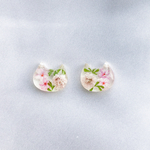 桜猫の一粒ピアス/イヤリング