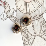 smoke  umber pierce / earring