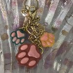 カラフル肉球🐾のバックチャーム