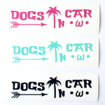 15cm dogsincar  ヤシの木タイプ 車用ステッカー   ペット