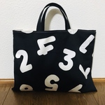 【再販】丸っこい数字のレッスンバッグ　B