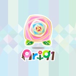 【6様オーダー品】椿のステンドグラス風スマホカバー