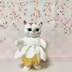 こはるちゃん用　逆さから見るとお花ドレス　ショート(S)