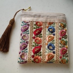 インド刺繍リボンポーチ(179)