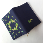 ◇◇さまオーダー作品　刺繍のブックカバー