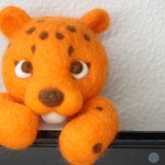おれんじヒョウ＊「前を見るんだ。」＊パソコン＊羊毛フェルト