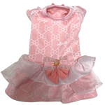 犬服🐾　リボン柄　フリフリ　ワンピース