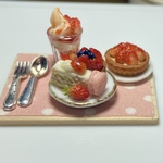 ☆ミニチュア☆苺づくしプレート♪
