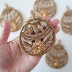 ハンドメイド　刺繍ワッペン　インド刺繍