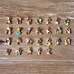 3個で300円!!メルヘン森の動物 アルファベット イニシャルチャーム 