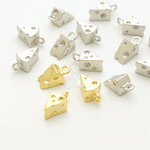 【2個入り】立体チーズピースペンダント、センタピース、マルカン付き、2色選択可/PD-135-OP　