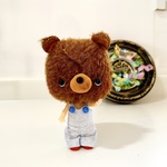 n様ご注文品『ミニアニマルドール☆モヘア仕立ての茶クマくん♪』