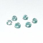 【ブルーグリーンアパタイトAAA】ラウンドファセットカット　4mm　1個　ハンドメイド素材