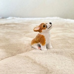 ミニチュア　犬　コーギー　オブジェ　フィギュア　置物　minne_new