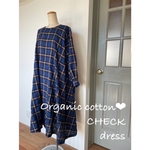 Organic cotton CHECK dress