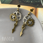歯車ピアス -g　Steampunk【再販】
