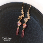 春色◆桜のランタンピアス（イヤリング）