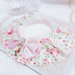 ラスト♡ケープ首輪🌷スカラップ刺繍レース🌷すずらん畑🌷