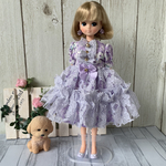 リカちゃん♡ブライス ワンピース(パープル系-1) 