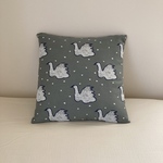 ミナペルホネン  45×45 クッションカバー　swan moss green 3