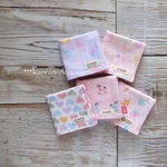 【min‥‥様オーダー商品】プチ６重ガーゼハンカチ５枚セット＊女の子セレクト