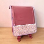 新柄入荷♪再販＊女の子向け♡切替柄と縁取りが選べる＊透明ランドセルカバー