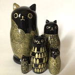 🐈‍⬛マトリョーシカ(黒猫・金)