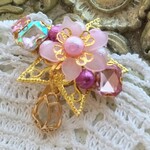 桜のポニーフック・揺れるビジュー