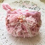 kiirakirano様専用ページ・パープルのファスナー財布・ポーチ・ウサギちゃん柄・かぎ針編み