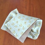 ★送料込み★アネモネとミモザ(ライトベージュ②)半幅帯 