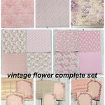 vintage flower complete set