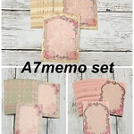 vintage flower A7memo complete set