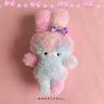 ユメカワウサちゃん♡綿菓子みたいなホワホワうさぎ♡手のひらサイズのぬいぐるみ♡