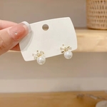 小ちゃい蝶結び＆パールピアス