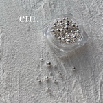 Silver brion mix ネイルパーツ シルバーブリオン ボール